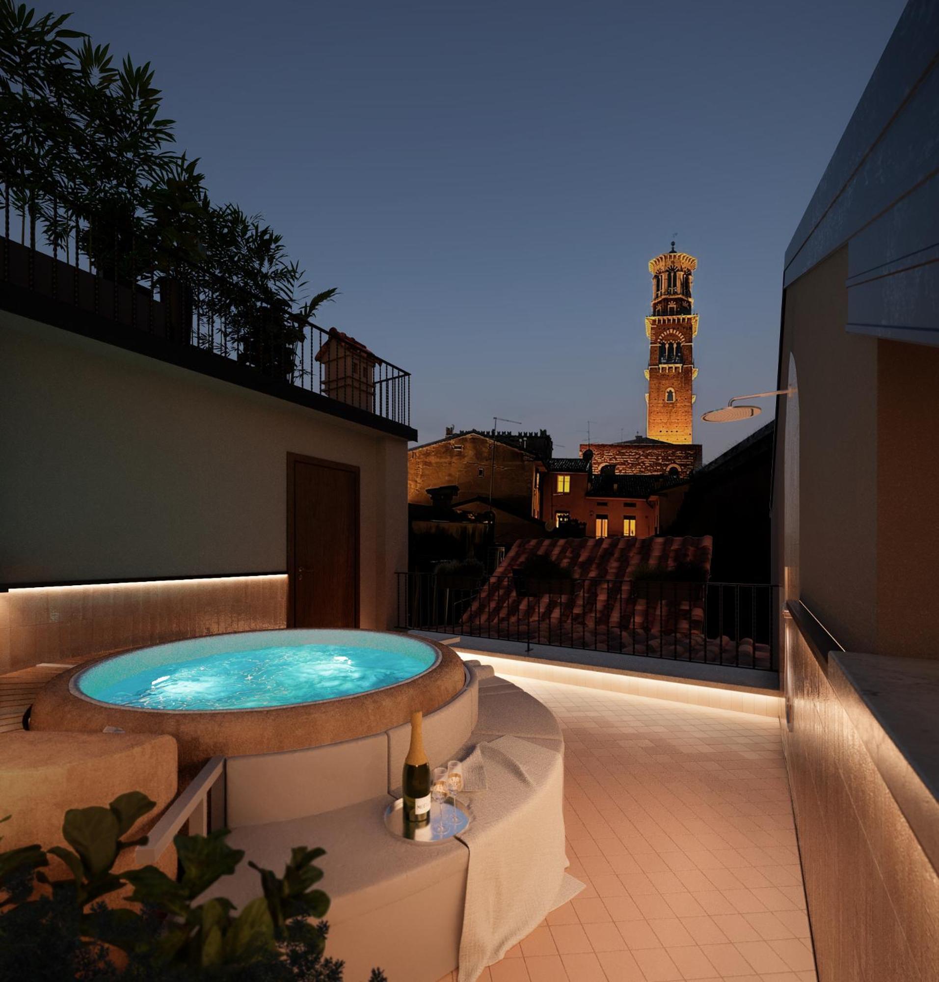 Relais Balcone Di Giulietta Hotel Verona Kültér fotó The rooftop terrace